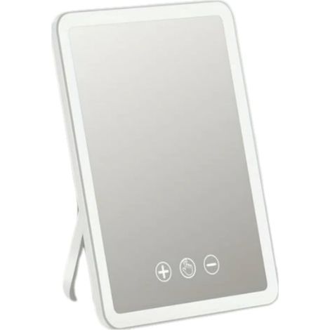 Miroir de Maquillage Rechargeable, Miroir de Voyage Portable à LED, luminosité réglable, éclairage 3 Couleurs, pour Les (1/5)