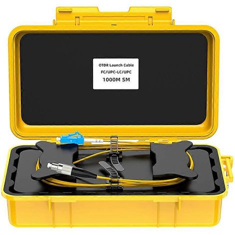 Boîtier de lancement OTDR, câble d'extension de test de fibre optique, éliminateur de point mort, outil de test de câble à fibre optique 1000 m C (1/5)