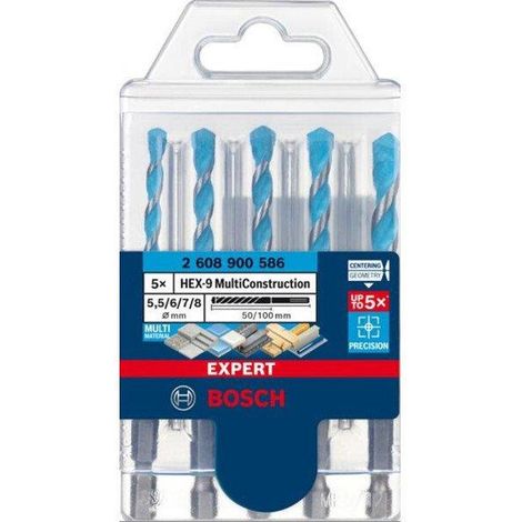 Bohrer Set Bosch HEX 9MCB Kit 5 Größen
