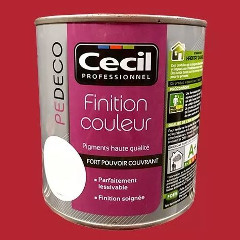 CECIL PE DECO Finition Couleur Cerise exquise Satin 0,5 L (1/2)