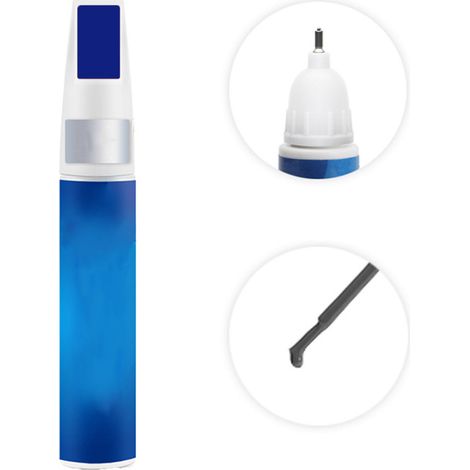 Lot de 5 stylos de réparation de peinture automobile, outil d'effacement des rayures, applicateur professionnel bleu (1/5)