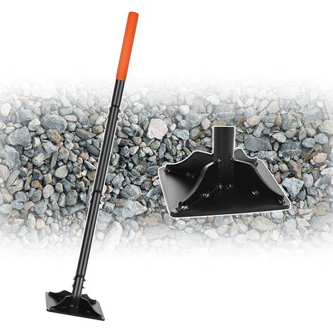Tasseur de jardin, 112 cm en acier au carbone robuste, tasseur de nivellement réglable pour l'installation de pavés et la réparation de l'asphalte, 4,5 kg (1/5)
