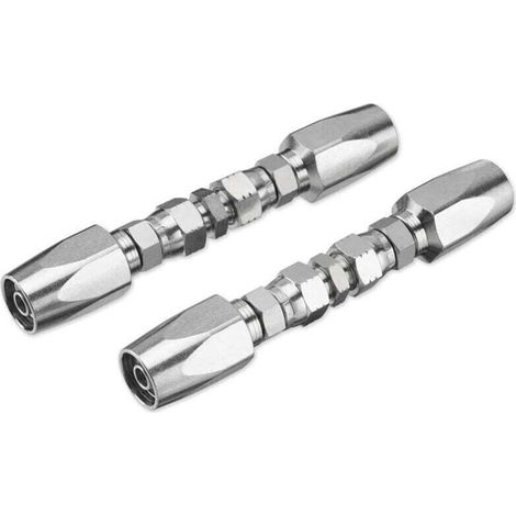 Kit de réparation de tuyaux hydrauliques réutilisables, 2 pièces, raccord réutilisable à 2 fils 3/8 po (1/4)