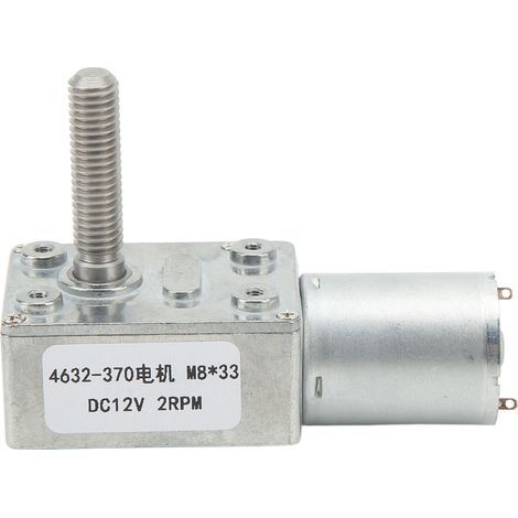 DC12V 4632-370 Hochpräzisions-Schneckengetriebemotor M8x33mm 2 U/min (1/4)