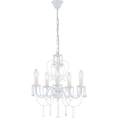 Globo - suspension - Pinja - blanc - métal - Ø 44cm - E14 - (1/3)