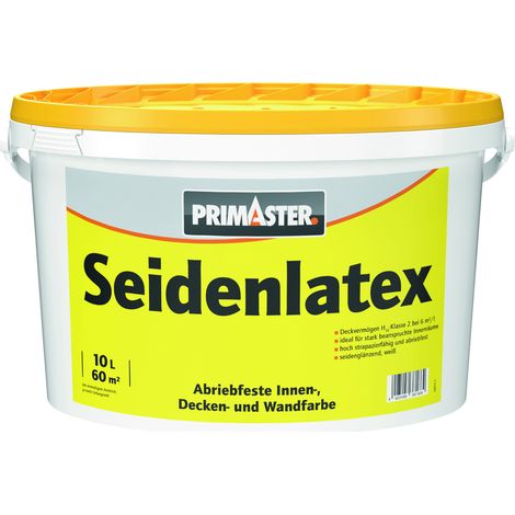 Primaster Seidenlatex glänzend 10 L weiß
