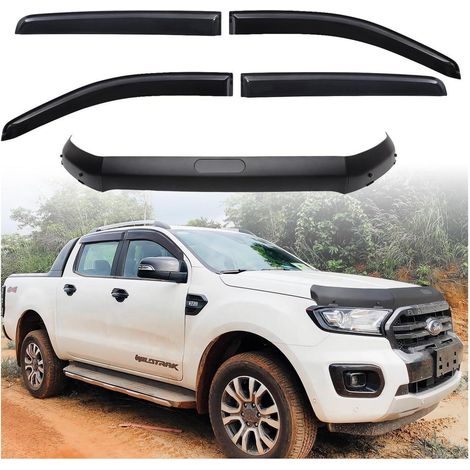 Déflecteurs de vent et protège-capot pour Ford Ranger T7 T8 2016-2022 (1/5)