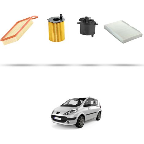 Kit tagliando 4 filtri compatibile con Peugeot 1007 1.4 HDI 50kw Dal 2005 (1/5)