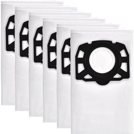 6 Sacs Aspirateur pour WD4 WD5 WD6 Premium, Sac filtrant adapté pour MV4, MV5, MV6 aspirateur eau et poussière 2.863-006.0 (1/5)