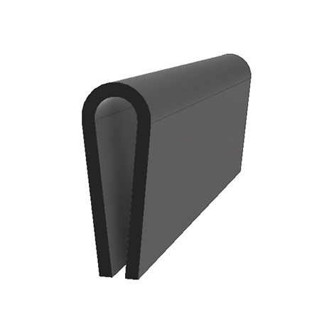 Protection de bordure RS PRO noir, 20m x 18 mm x 6.5mm ( Prix pour Bobine de 20 Mètres )