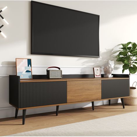 Mueble TV 3 puertas con almacenaje 160 cm OKMYHOME (1/5)