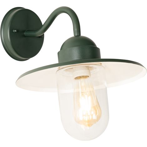 QAZQA Appliques kansas - Moderno - Acciaio,Vetro - Verde - Tondo Max. 1 x Watt