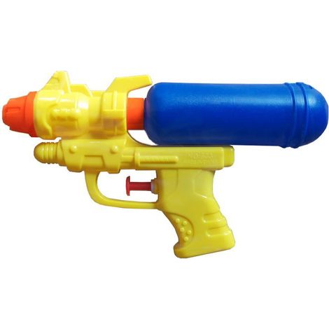 Marbueno Pistola de Agua Plástico Presión Color Amarillo 18x10,5