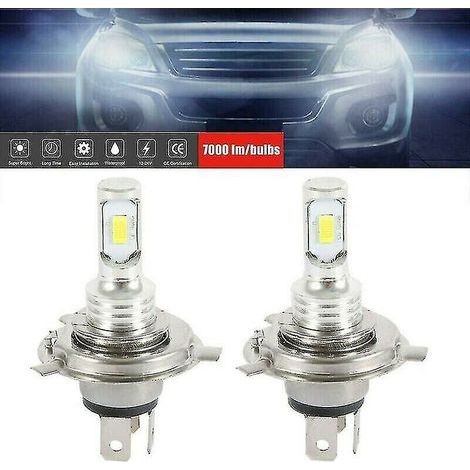 2x H4 Led Headlight Bulbs Conversion Kit Hi-lo Beam 7000lm 6000k Super Bright (1/4)