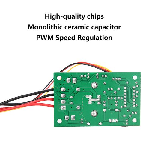 Régulateur de vitesse moteur à balais CC 5-30V 6A/150W régulation PWM réglable avec commutateur inverseur (1/5)