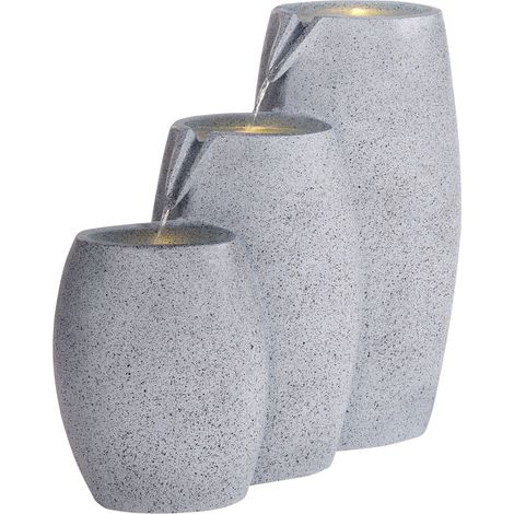 Gartenbrunnen ARKLE LED Grau