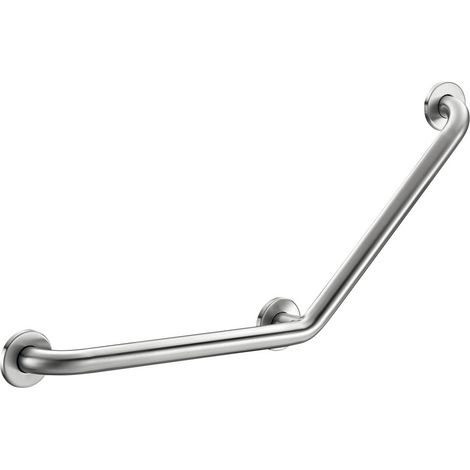 Corrimano Delabie 35082S angolato 135° in acciaio inox satinato 400x400 mm (1/4)