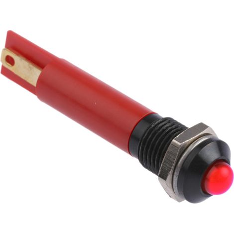 Voyant LED lumineux  Rouge RS PRO, dia. 8mm, 24V c.c. ( Prix pour 1 )
