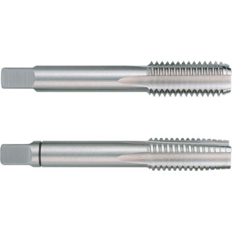 Juego de 2 machos para roscar a mano G DIN 5157 HSS rectificados con rosca G 1/4 Ruko 236014