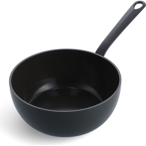 GreenPan Craft Padella da chef in ceramica antiaderente da 20 cm/2 litri, senza PFAS, adatta all'induzione, lavabile in lavastoviglie, adatta al forno, nera (1/5)