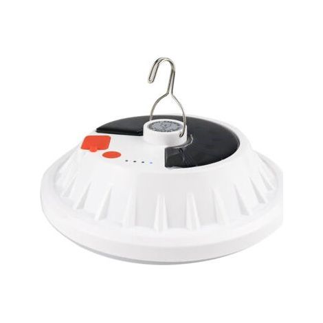 USB Rechargeable LED Solar Camping Light with Remote Control, 5 Modes Tent Light IPX7 Waterproof Camping Lamp (1/5)