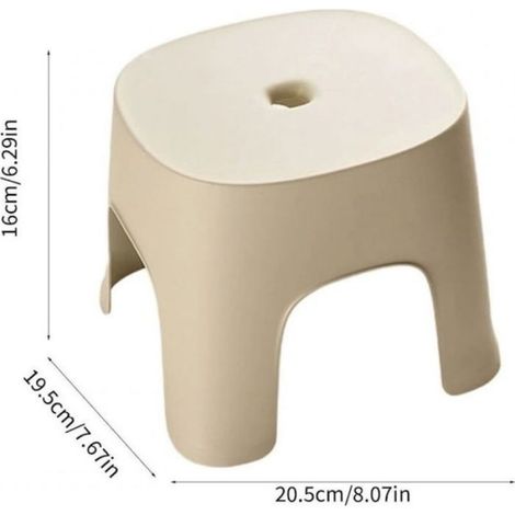 Tabouret Escabeau - Hauteur 25 à 30 cm - Charge Max 150 kg - Base Antidérapante - Pour Chambre Salle De Bain Entrée - 1 Pièce (1/5)