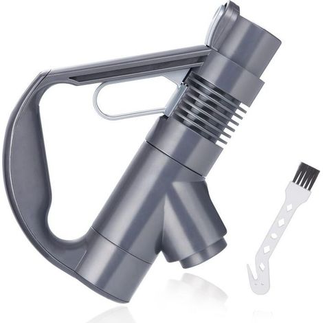 Poignée de remplacement pour aspirateur Dyson DC19/DC23/DC26/DC29/DC32/DC36/DC37 – Gris avec brosse de nettoyage inclusе (1/4)