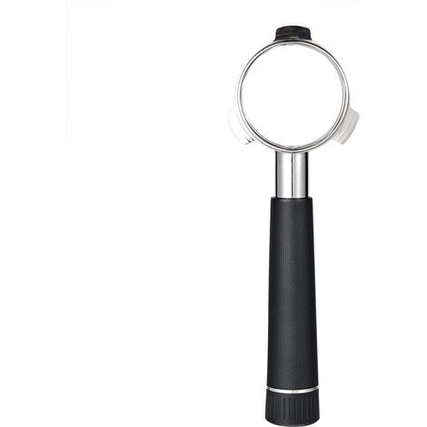Bodenloser Siebträger für Breville 870/875/878/880, Kopf aus Edelstahl 304, Griff aus Aluminiumlegierung, 54 mm Durchmesser, schwarz (1/5)