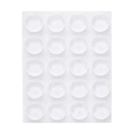 40x butée de porte adhésive transparentes, 22 x 5 mm, tampon porte, butoir de porte transparent, amortisseur de porte murale (1/5)