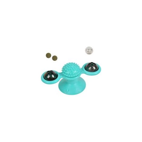 Jouet moulin à vent pour chat avec lampe de poche LED et boule de cataire – (1/5)