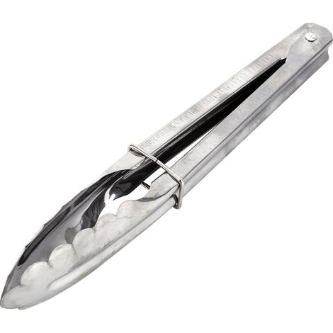 Pinces à barbecue en acier inoxydable - 23 cm de long, parfaites pour les buffets, le pain et le service des steaks. (1/5)