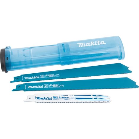 Makita – Pack de 6 lames métal pour scie sabre – Longueur 152-228 mm – Type BiM – Dents 6-18 TPI – Pour acier doux et bois tendre – SKU B44448