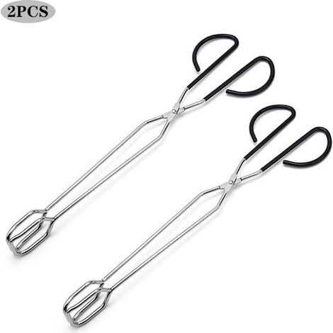 Filiyano-Pince à ciseaux extra longue 41 cm en acier inoxydable pour barbecue, ustensiles de cuisine, équipement de cuisine, lot de 2. (1/5)