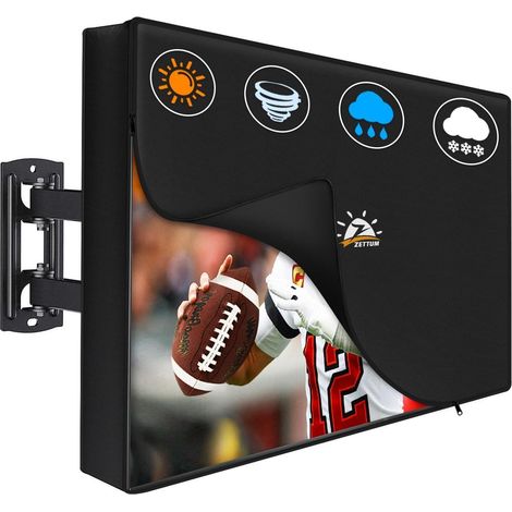 Aufklappbare TV Abdeckung 28-32 Zoll, Wasserdicht & UV-Beständig, Heavy Duty Outdoor Schutzhülle (1/5)