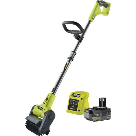 Pulitore per pavimenti a batteria RYOBI 18V ONE+™ per pavimenti in legno e piastrelle con 1 batteria da 40 Ah e caricabatteria RY18PCB140 (1/5)