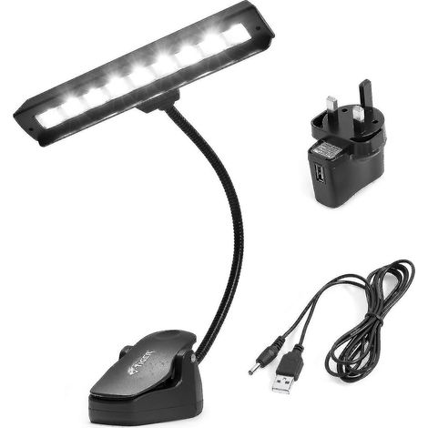 Music stand light: 9 high-quality LED bulbs and power adapter.