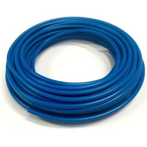 Fil Électrique 1.5 Mm² H07Vu, En Couronne De 10M Bleu
