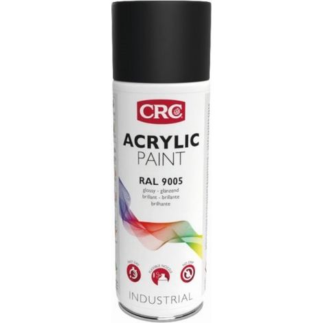 PINTURA ACRYLIC PAINT RAL 9005 NEGRO BRILLO 400 ML - CRC