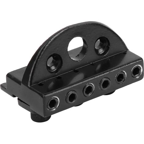 Écrou de serrage en zinc pour guitare électrique sans tête, noir, avec clé et vis incluses (1/4)
