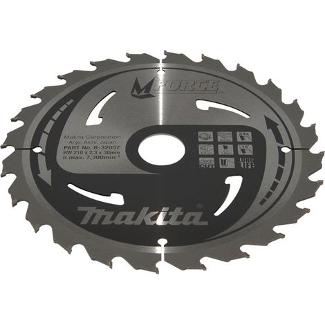 Lame de scie Makita M-FORCE 210x30x24Z (1/4)
