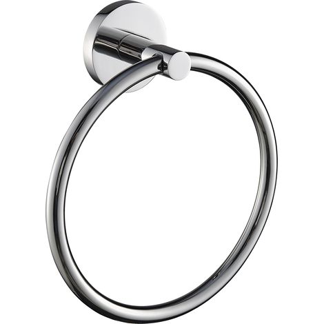 KWC AR Handtuchring, FIRMUS, Edelstahl, 187x210x65 mm, AP, hgl (1/2)