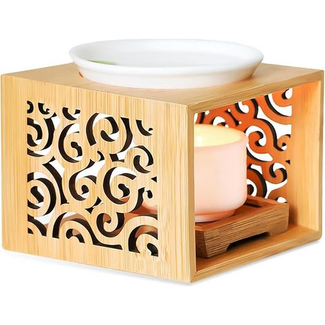 Lampe Lampe Lampe Lampe Lampe bougie diffusion par une chaleur douce pour l'huile et la cire (1/4)