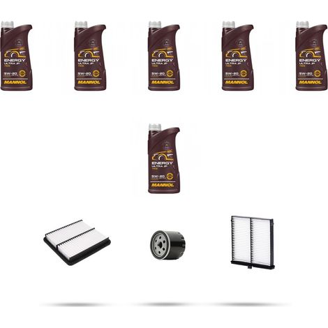 Kit tagliando 3 FILTRI e 6L OLIO compatibile con Mazda 3 (BM) 1.5 Skyactiv-G 100 74kw dal 2013 (1/5)