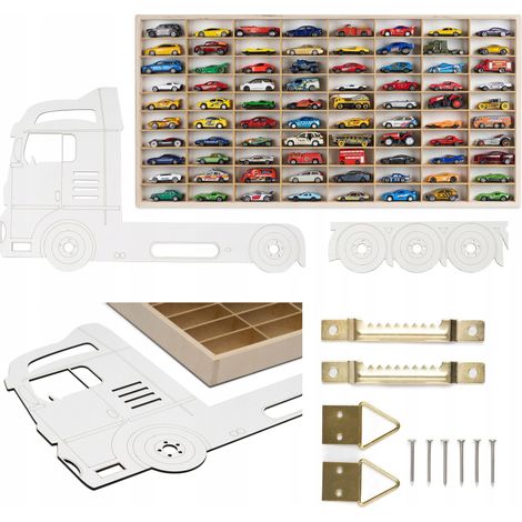 RIPIANO PER AUTO HOT WHEELS, 80 POSTI PER AUTO, CAMION, CARICATORI (1/5)