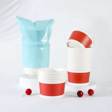 Bol en papier jetable 520 ml à motif richesse, 20 pièces