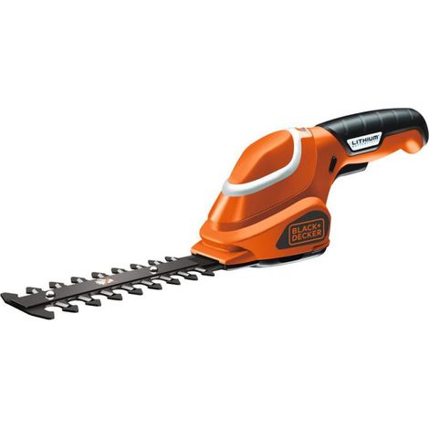 Black Decker Akku-Heckenschneider orange 15 cm Doppelklinge
