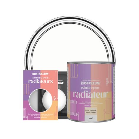 Peinture pour Radiateur, Finition Mate - Craie Blanche (1/2)