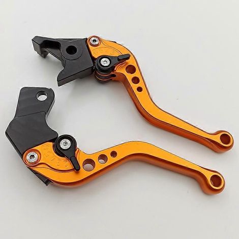 Accessoires pour moto Suzuki SV650 99-09 : klaxon de frein modifié, poignée d'embrayage, biellette de direction (orange 1) (1/5)