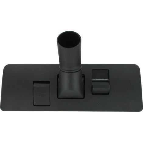 Europart - Bocchetta universale in plastica per pavimenti con doppio pedale, 35 x 270 mm, colore: Nero