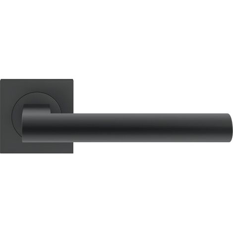 Béquille double sur rosaces carrées série ER 45 Q Madeira finition noir Cosmos fonction clé L - Karcher design